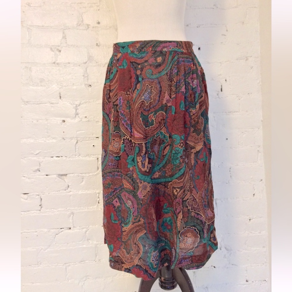 Diane Von Furstenberg vintage 80s paisley size 4-6